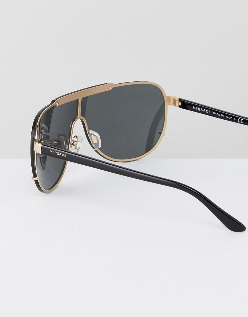 Lyst Versace Aviator Sunglasses in Black for Men
