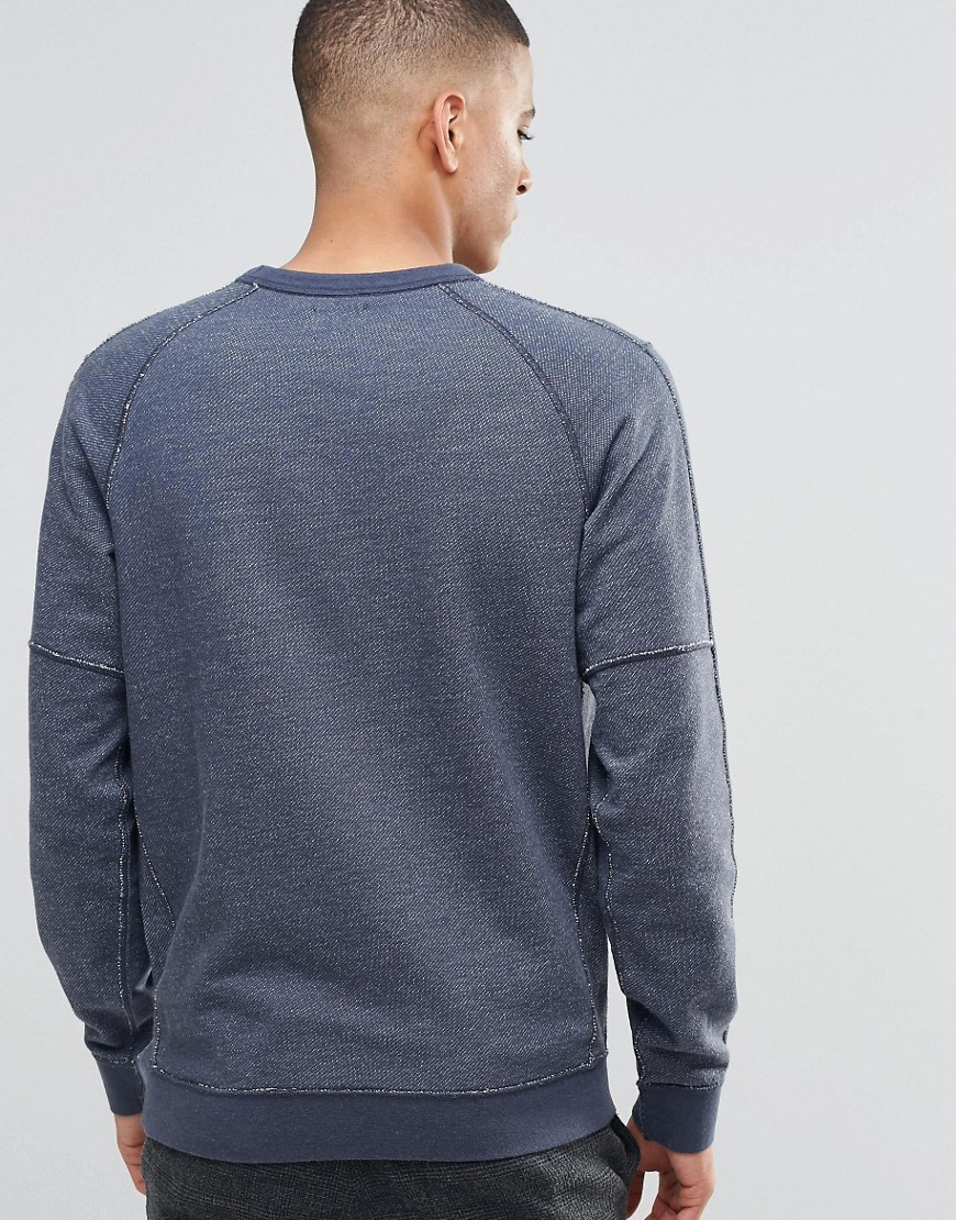 Lyst - SELECTED Sweatshirt in Blue for Men
