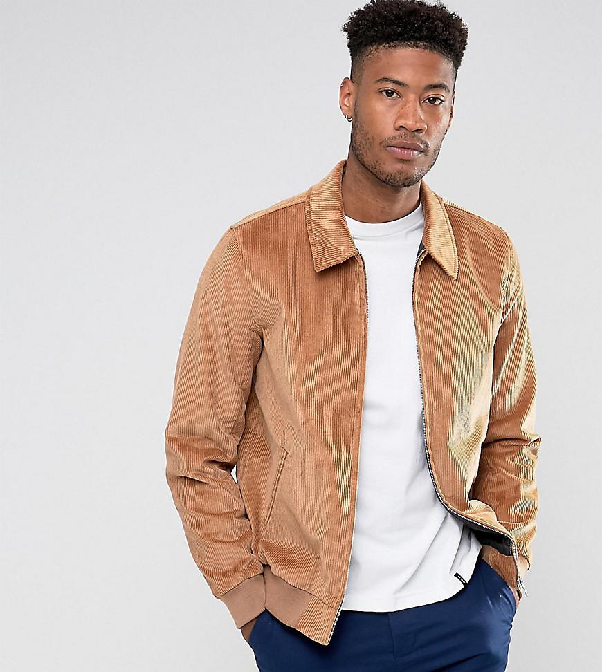 Lyst - Asos Tall Cord Harrington Jacket In Tan for Men