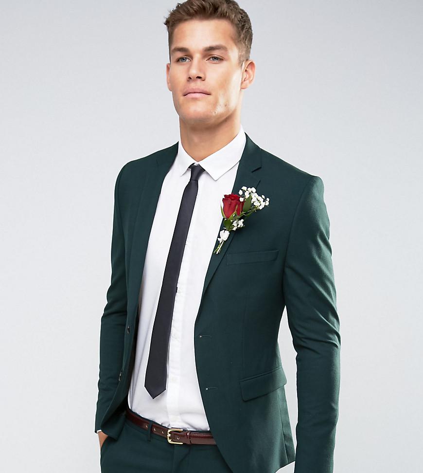 Lyst Selected Suit Jacket In Superskinny Fit With Stretch in Green