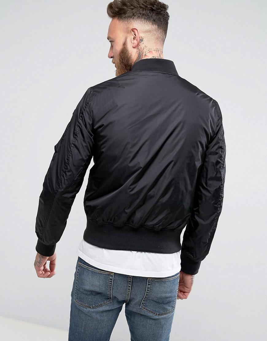 Lyst - Schott Nyc Bomber Jacket in Black for Men