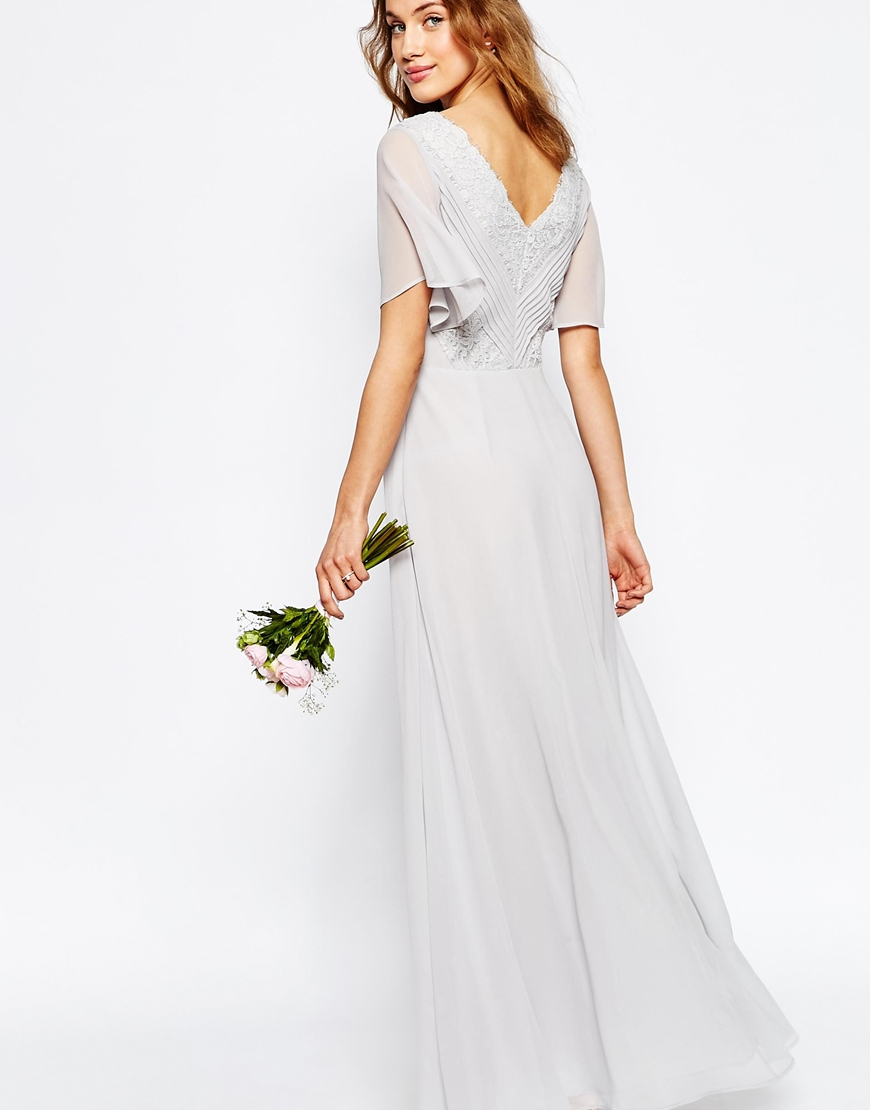 asos bridesmaid grey