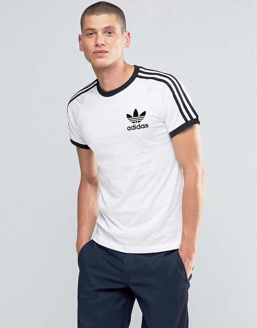 Adidas originals California T-shirt Az8128 in White for Men | Lyst
