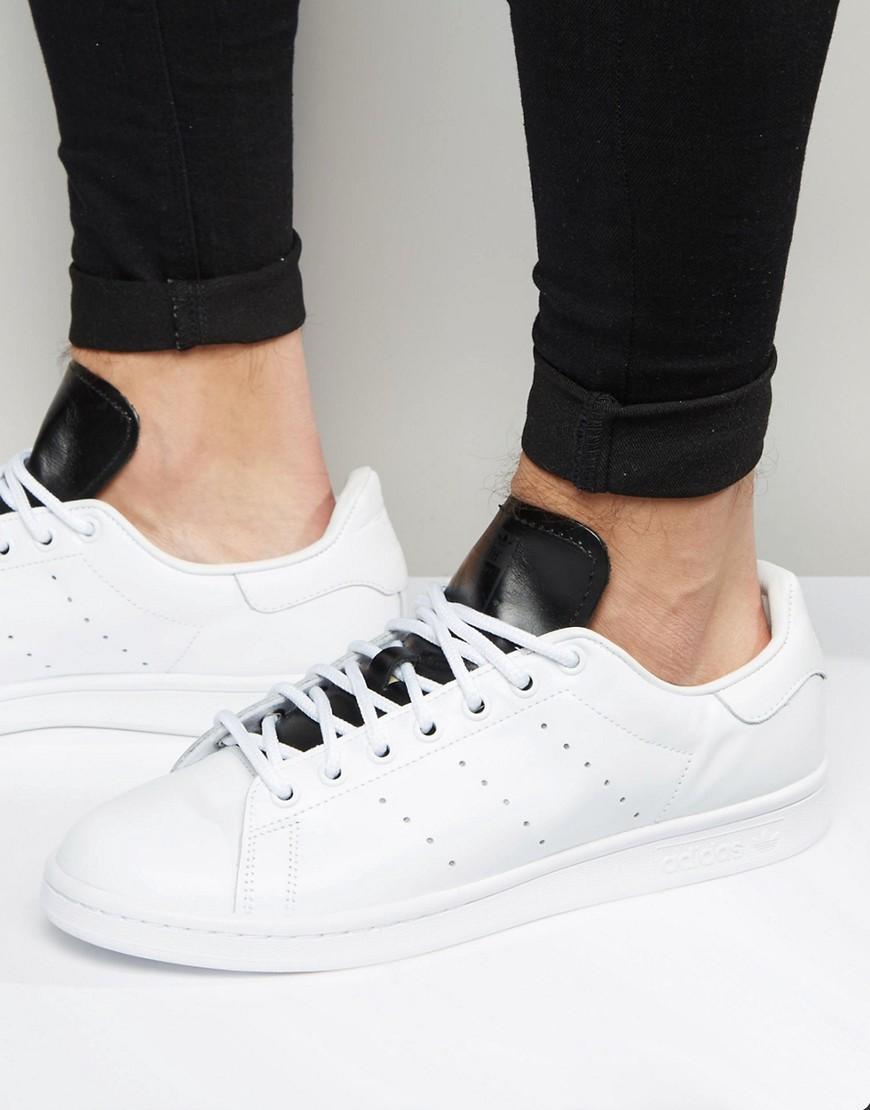 lyst adidas originali stan smith formatori in bianco s80019 in bianco. lyst adidas originali stan smith formatori in bianco s80019 in bianco.