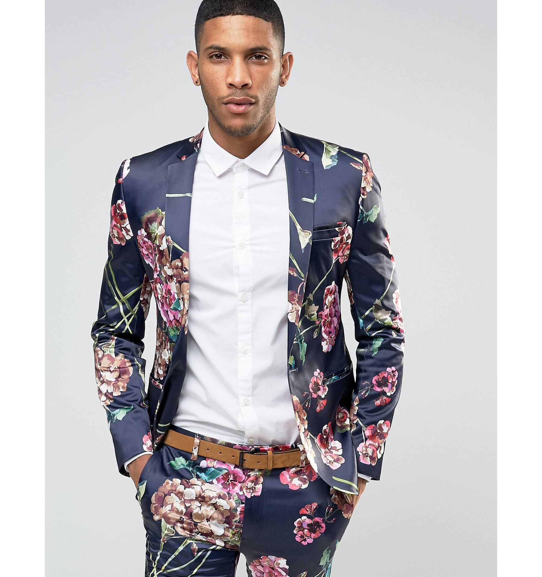 Mens Suit Shoes Asos - Asos Wedding Super Skinny Suit Jacket With Navy ...