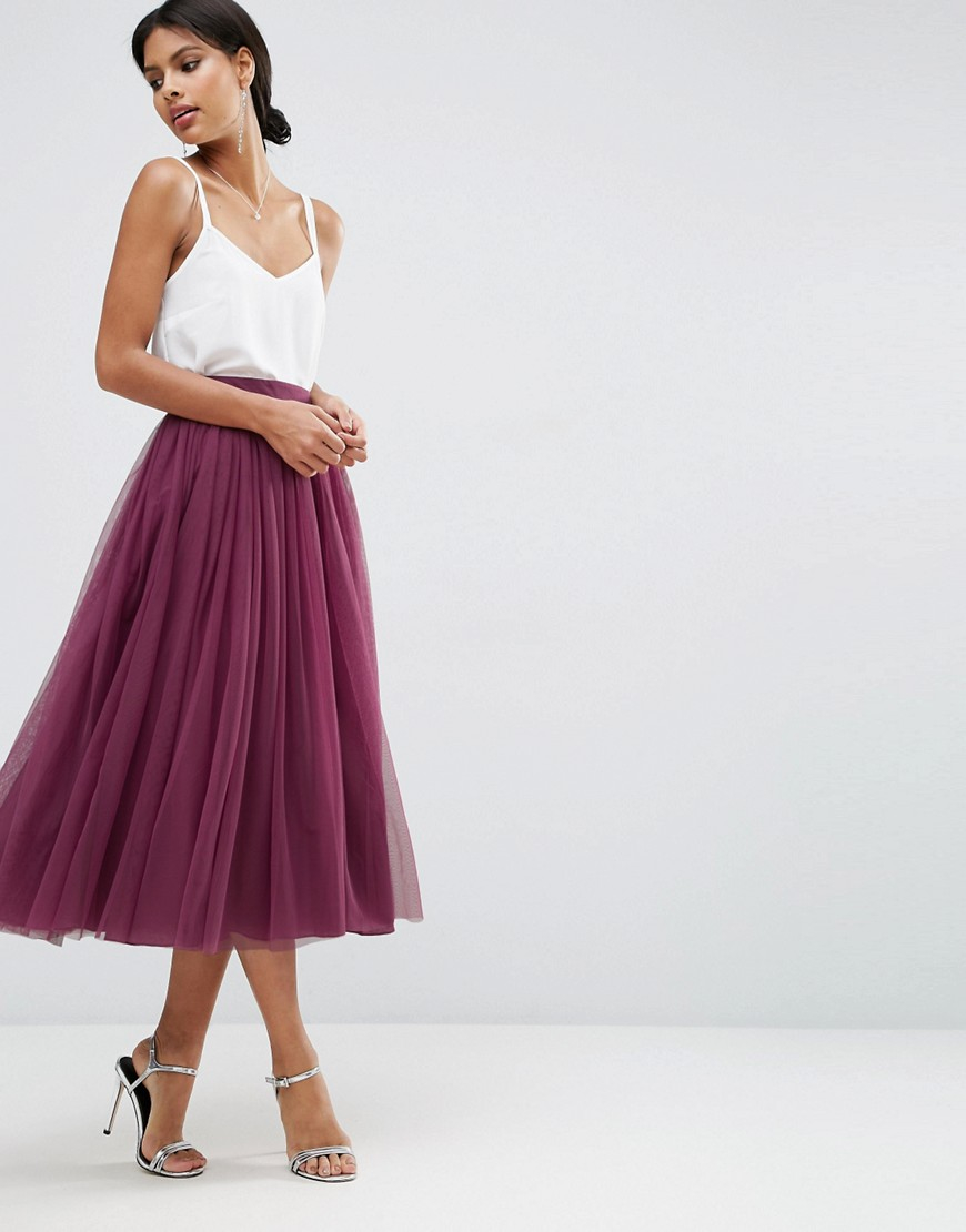  Asos  Tulle Prom Skirt With Multi Layers in Purple Lyst