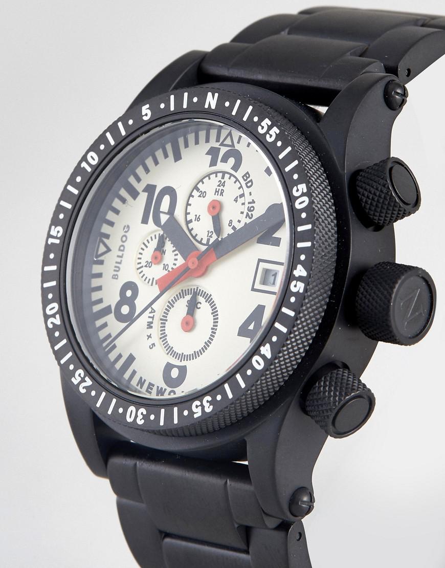 Lyst Newgate Watches Bulldog Watch In Black For Men