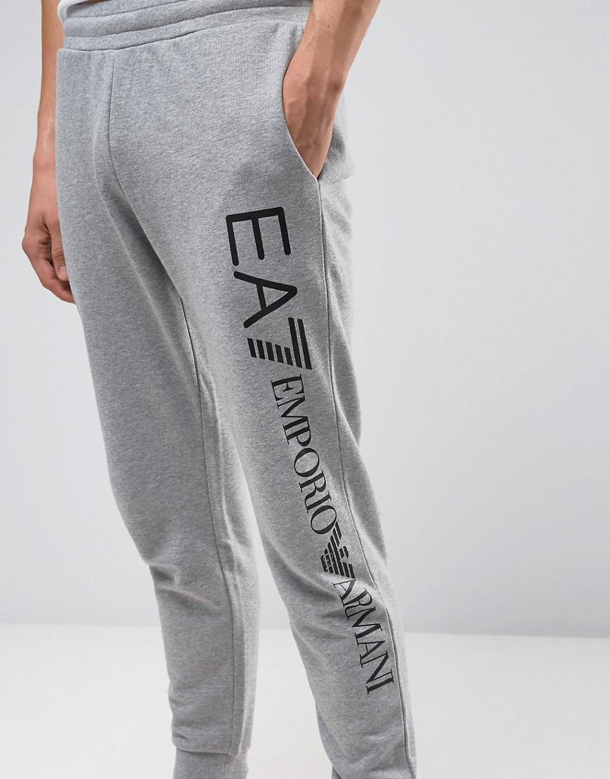 Lyst - EA7 Emporio Armani Joggers With Side Logo In Grey - Grey in Gray ...