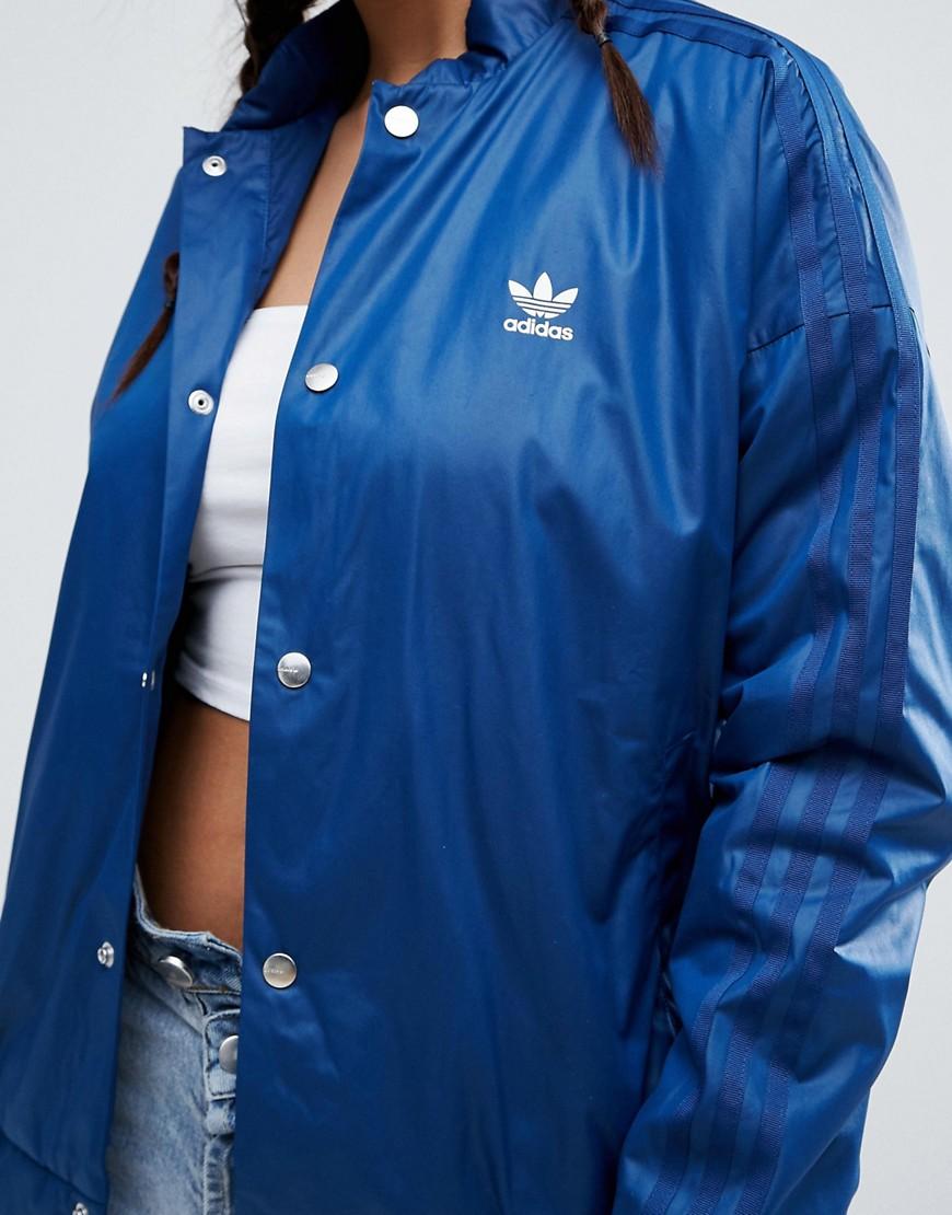 adidas women's long bomber jacket