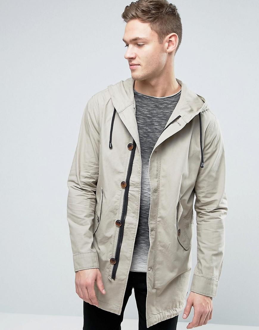 Jack & Jones Vintage Lightweight Parka in Gray for Men