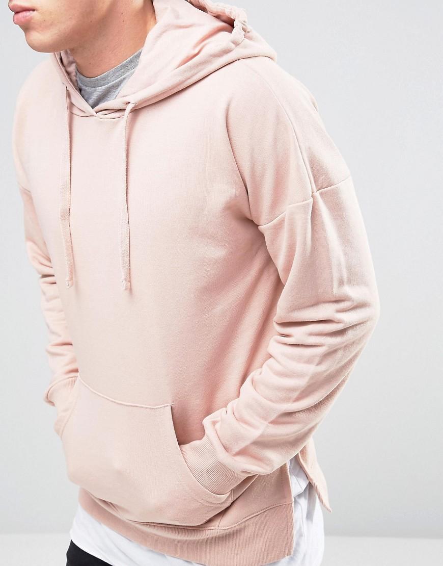 Lyst - New Look Layered Hoodie In Pink in Pink for Men