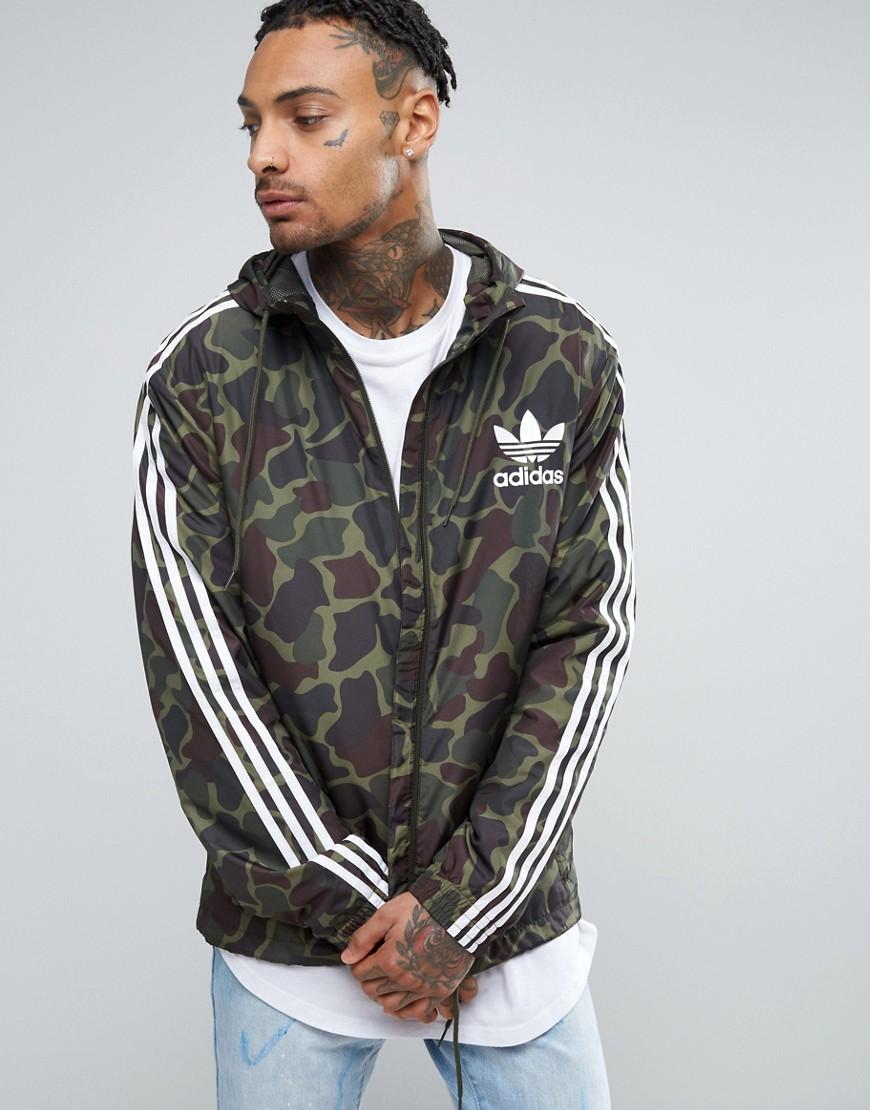 green adidas windbreaker