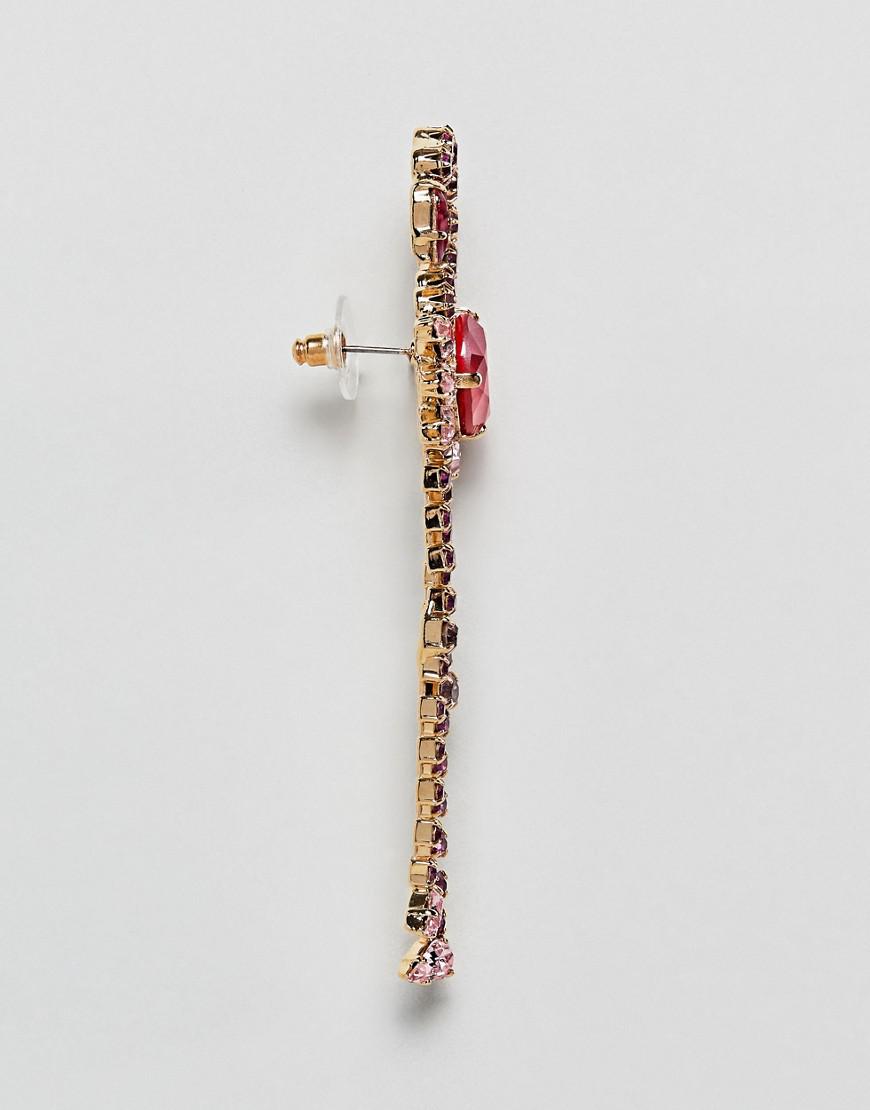 Lyst Krystal London Swarovski Crystal Flamingo Earrings In Pink Gallery