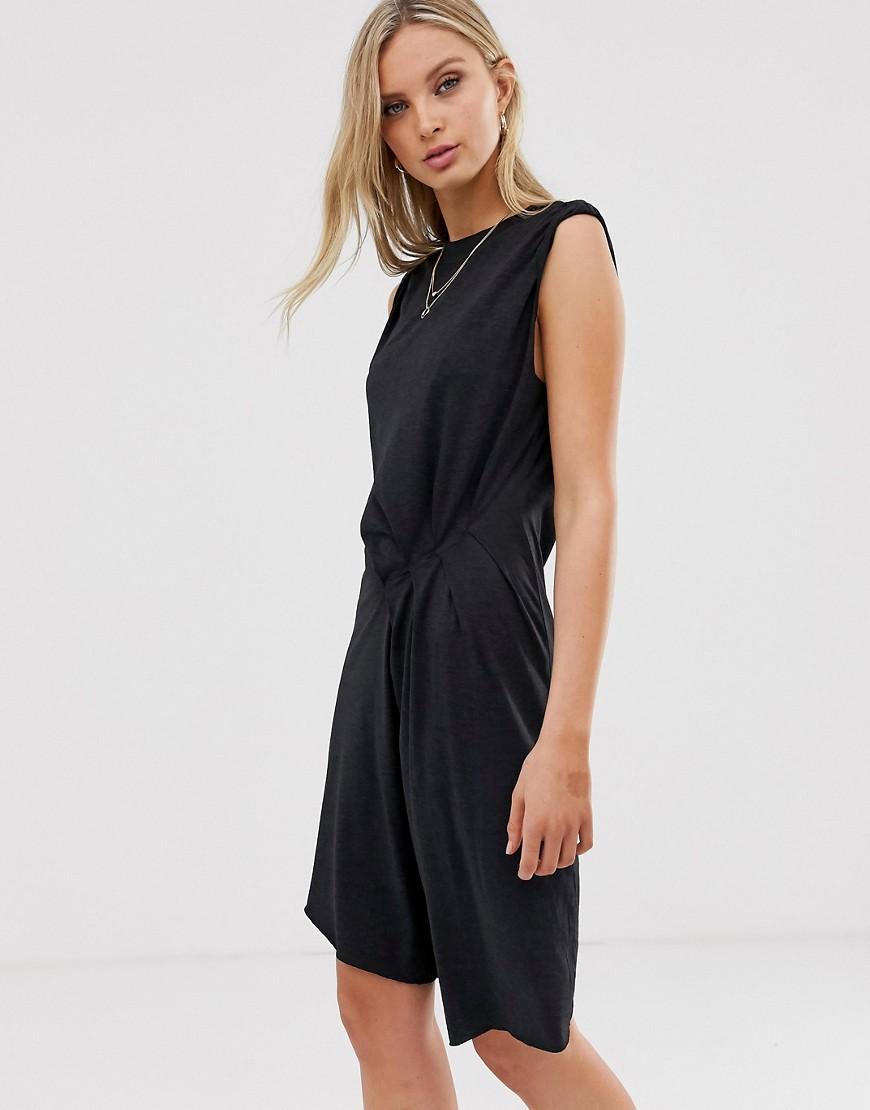 AllSaints Duma Jersey Asymmetric Mini Dress in Blue Lyst