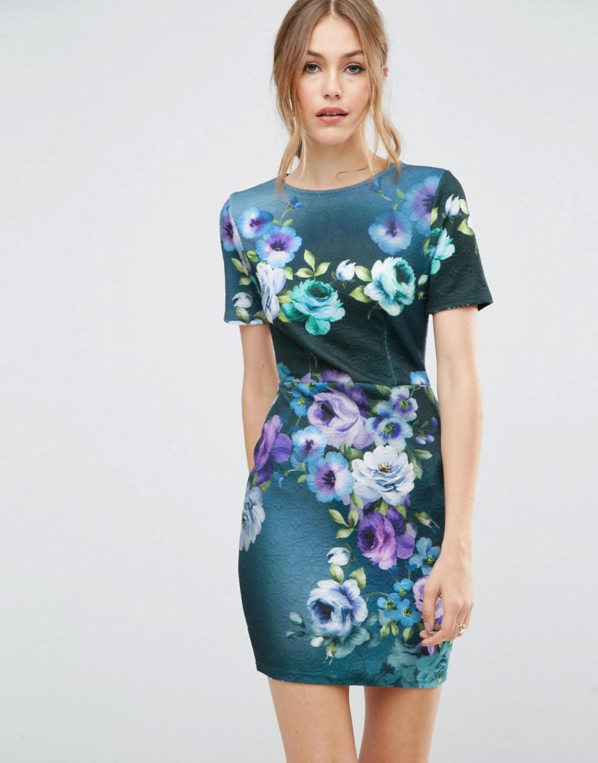 floral shirt dress mini