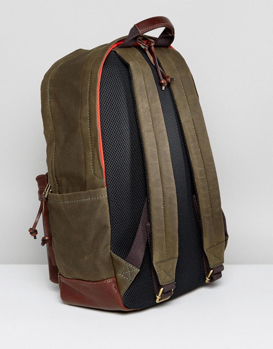 fossil waxed canvas messenger bag