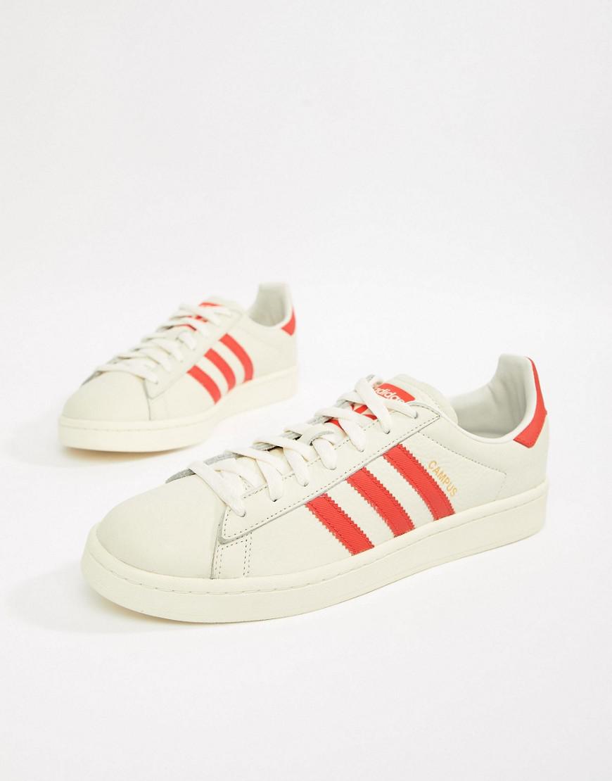 lyst adidas originali campus formatori in bianco cq2069 in bianco per gli uomini. lyst adidas originali campus formatori in bianco cq2069 in bianco per gli uomini.