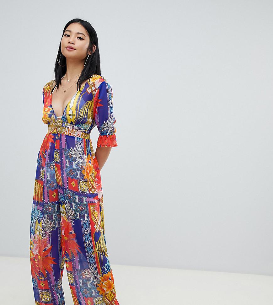 asos tropical jumpsuit
