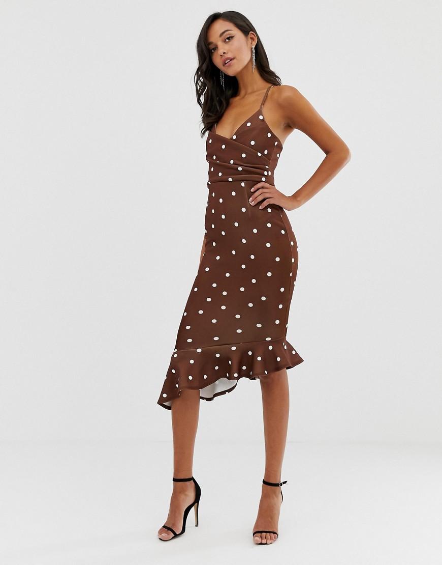 scuba cami pephem midi dress