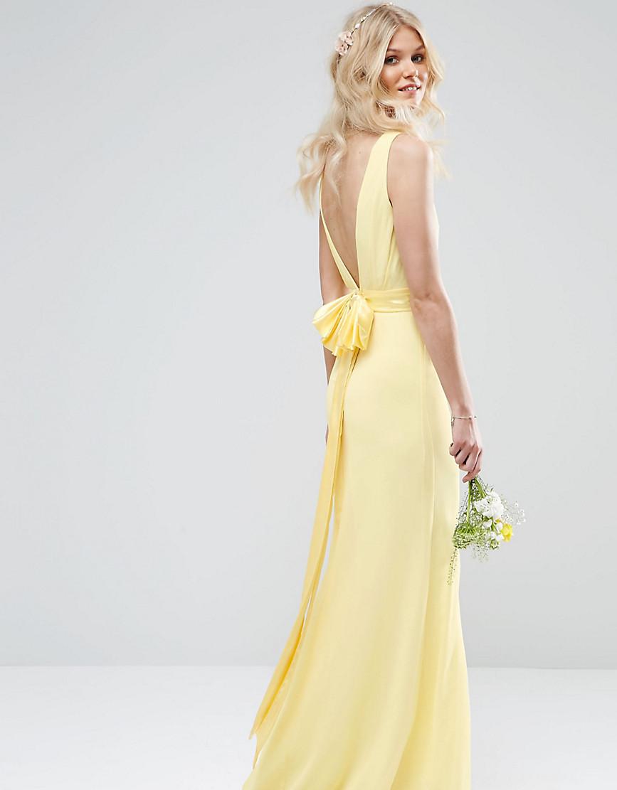 Maxi Dresses Yellow Wedding