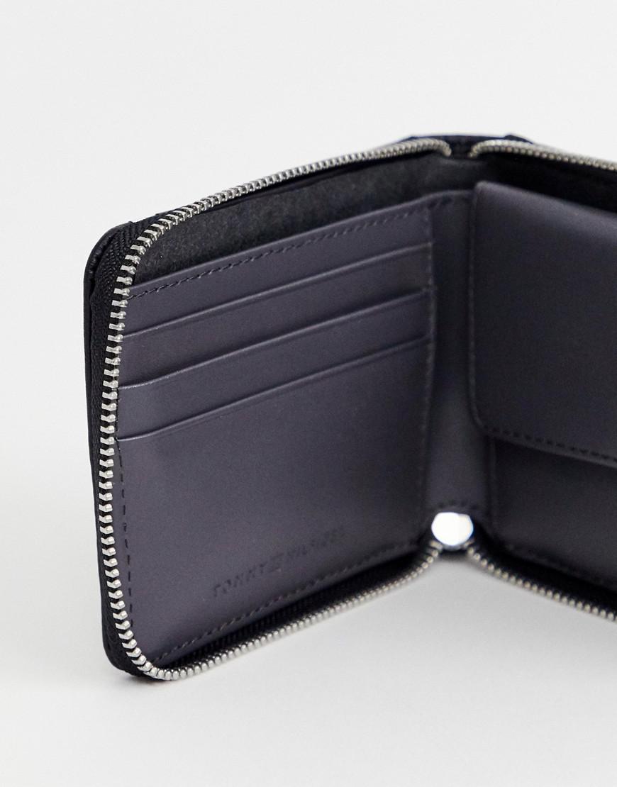 Lyst Tommy Hilfiger Zip Around Wallet With Grey Stripe Detail In