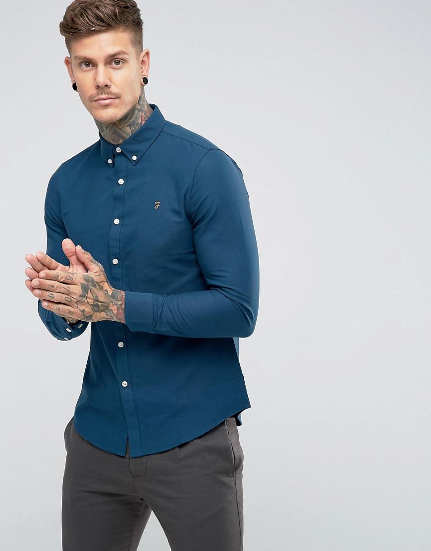 farah blue shirt