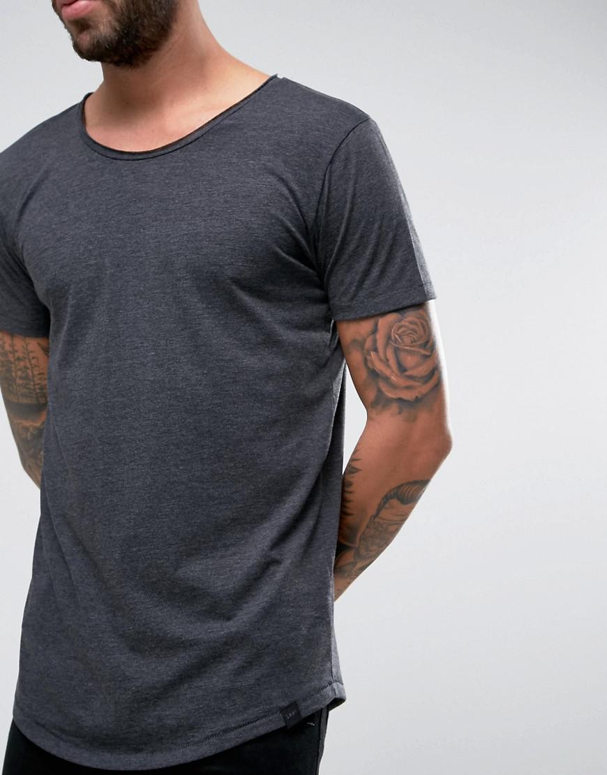 Lyst - Lee Jeans Shaped T-shirt Melange Jersey in Black for Men