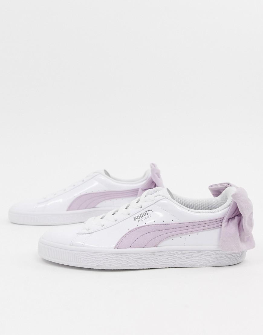 pink puma basket trainers