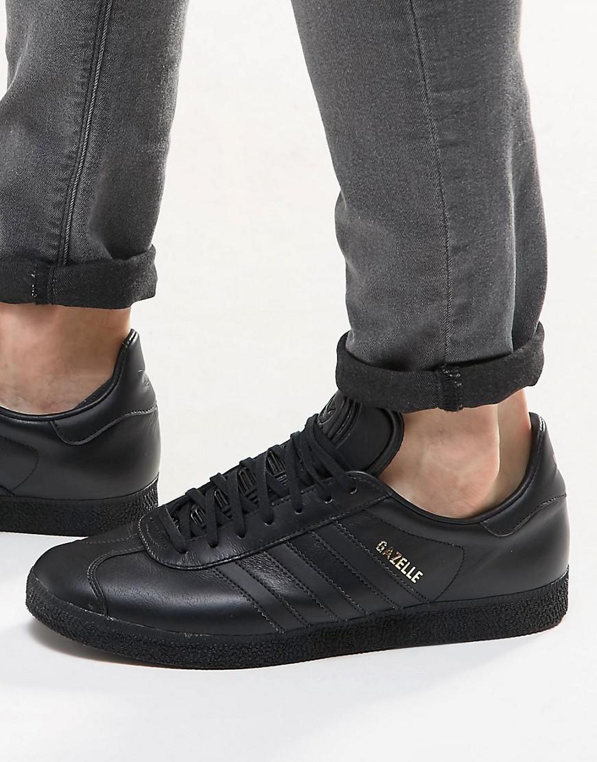 adidas originals gazelle primeknit trainers in black bz0003 adidas originals gazelle primeknit trainers in black bz0003