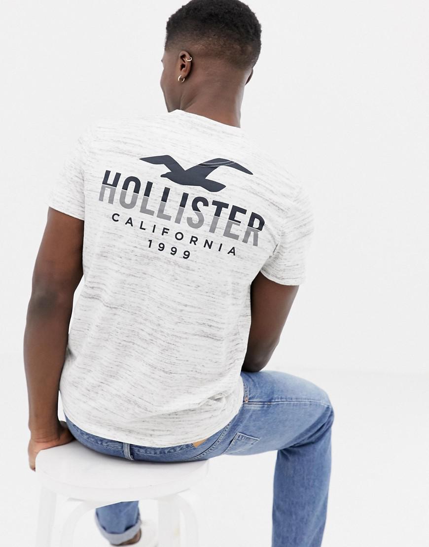 Download Hollister Cotton Icon Logo Crew Neck T-shirt With Back ...