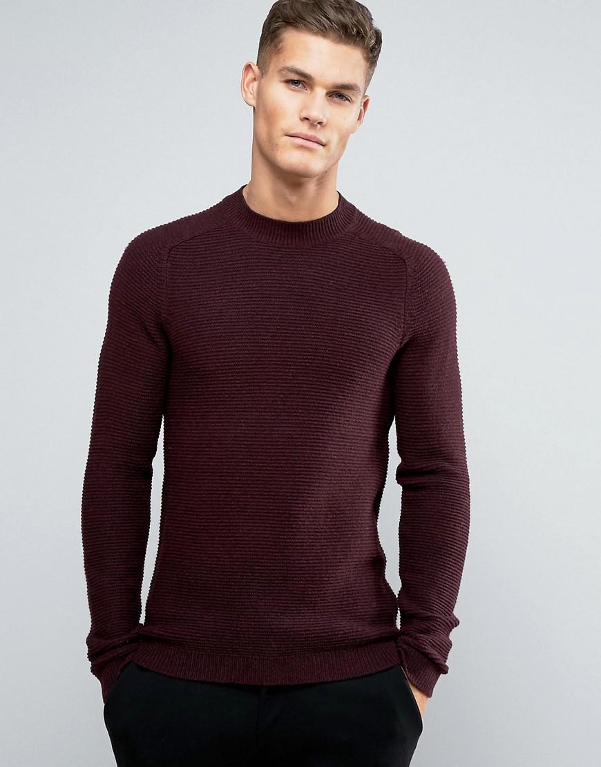 Lyst - Selected Crew Neck Sweater + in Red for Men
