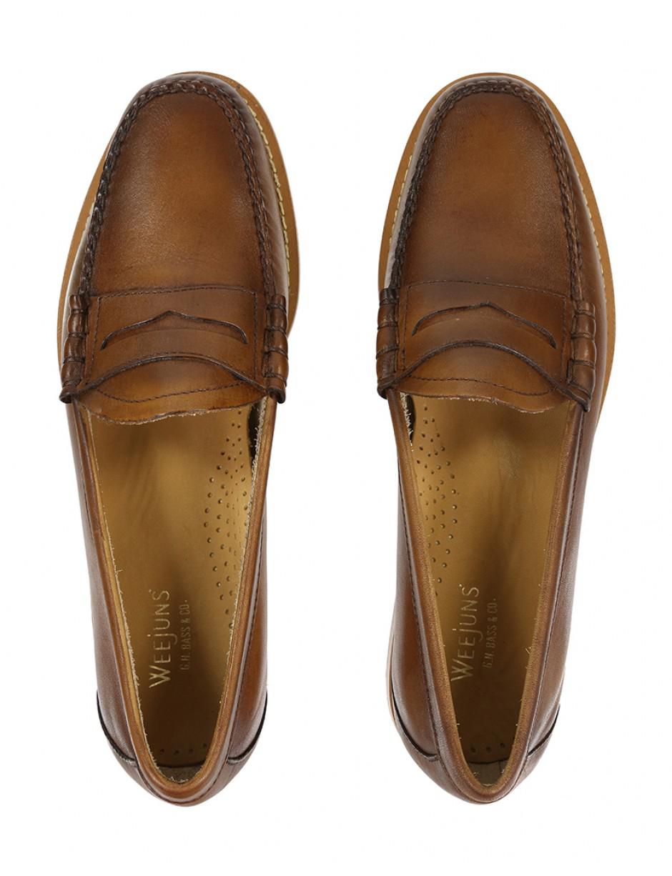 Lyst - G.H.Bass G.h. & Co. Men&#39;s Weejuns Larson Burnish Penny Loafers in Brown for Men