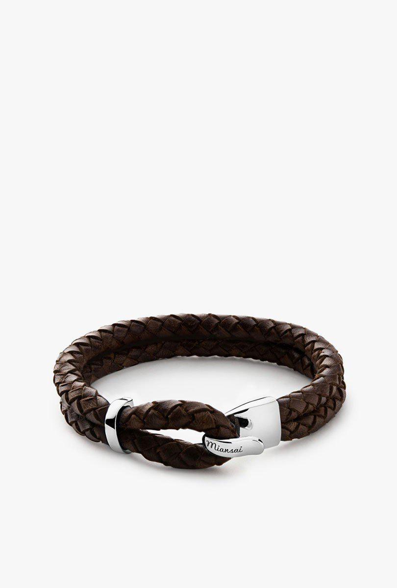 Lyst Miansai Beacon Leather Bracelet In Brown For Men View Fullscreen