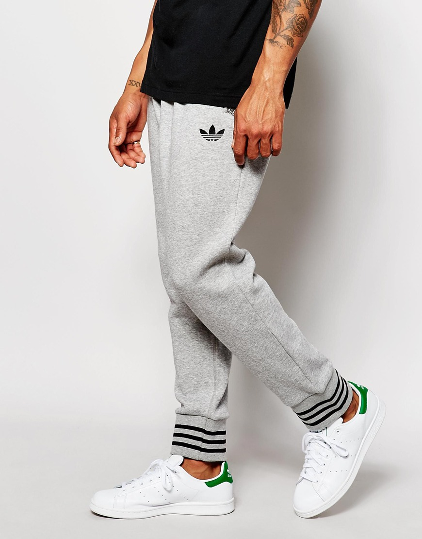 grey drop crotch joggers