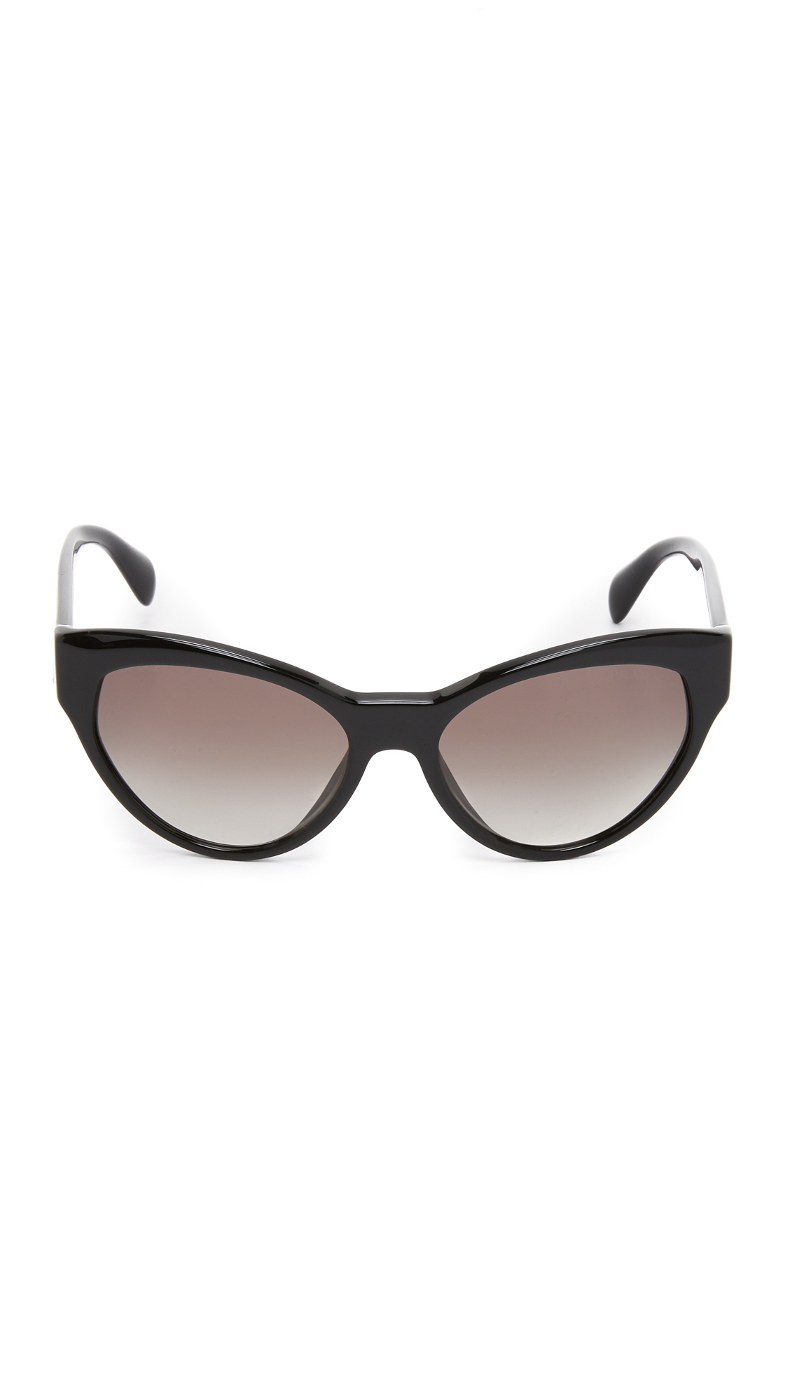 Lyst Prada Cat Eye Sunglasses In Black 