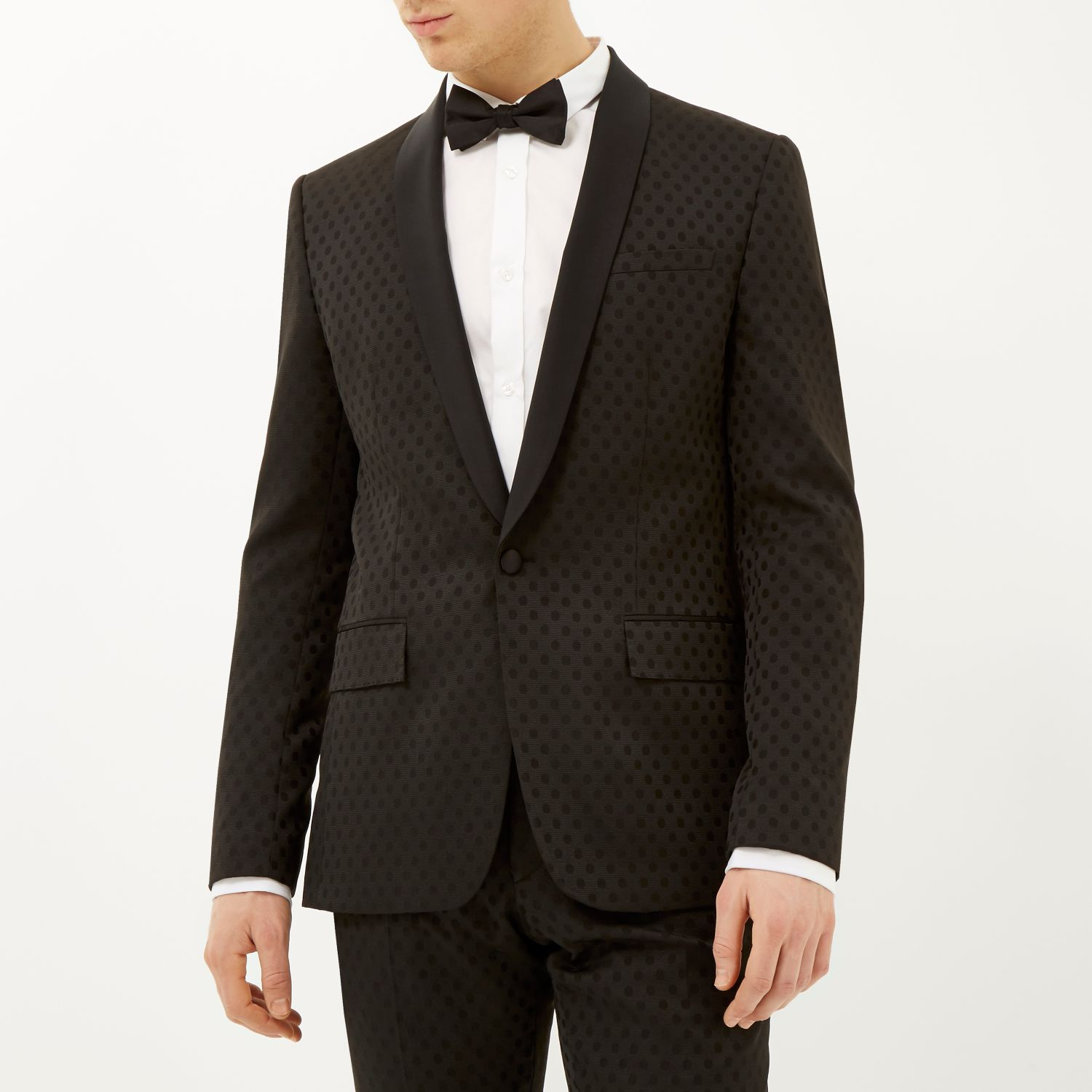 black polka dot jacket