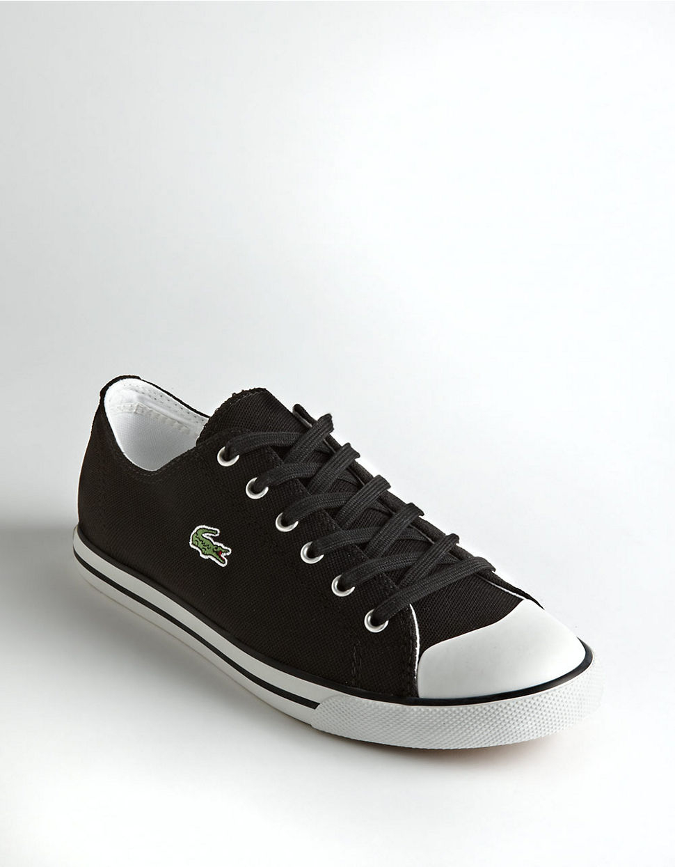 Lacoste L27 Canvas Sneakers in Black for Men Lyst