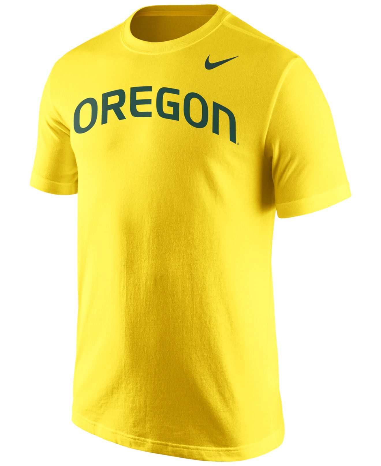 Nike Men's Oregon Ducks Wordmark T-shirt in Yellow for Men | Lyst