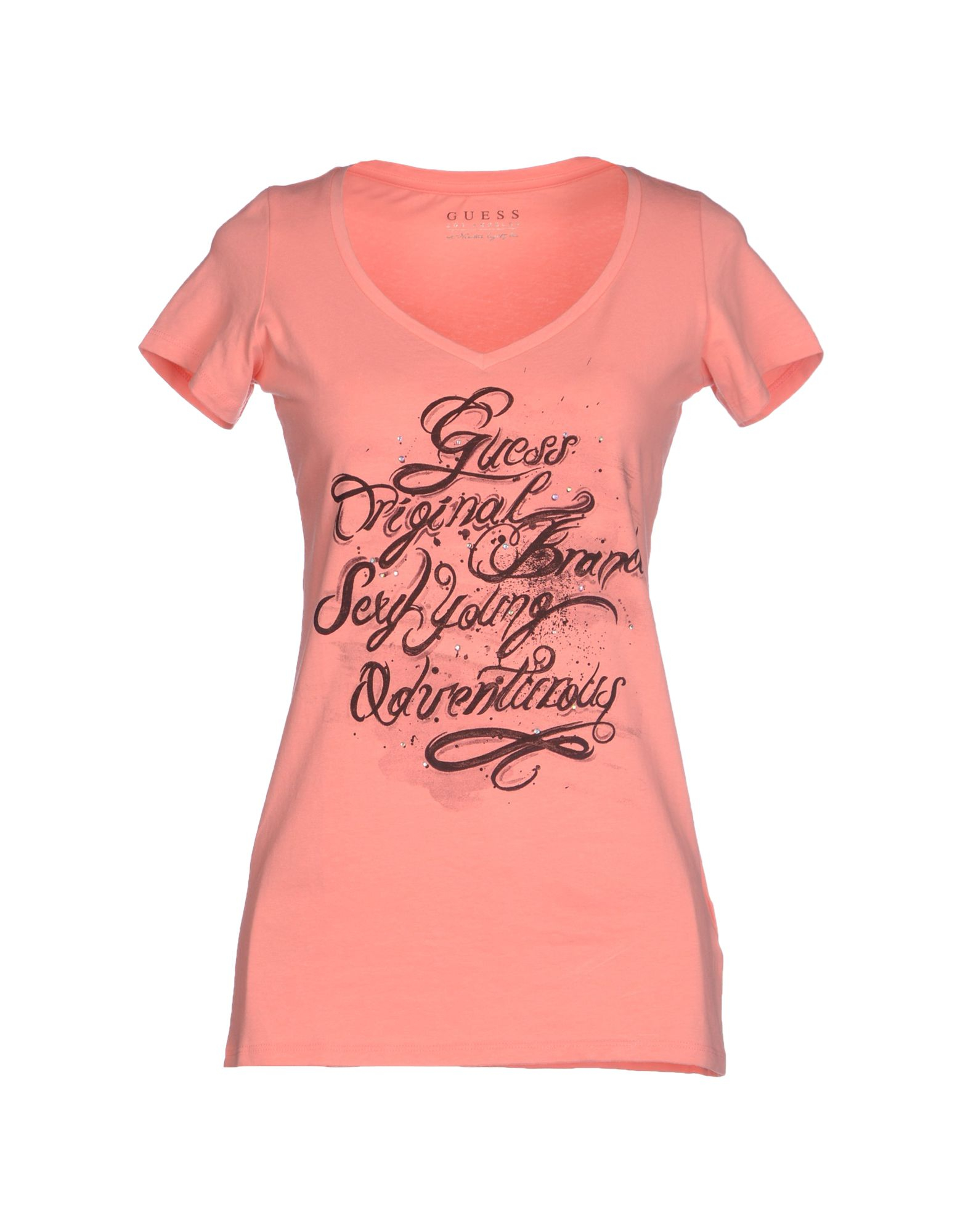 Guess T-Shirt in Pink (Salmon pink) | Lyst