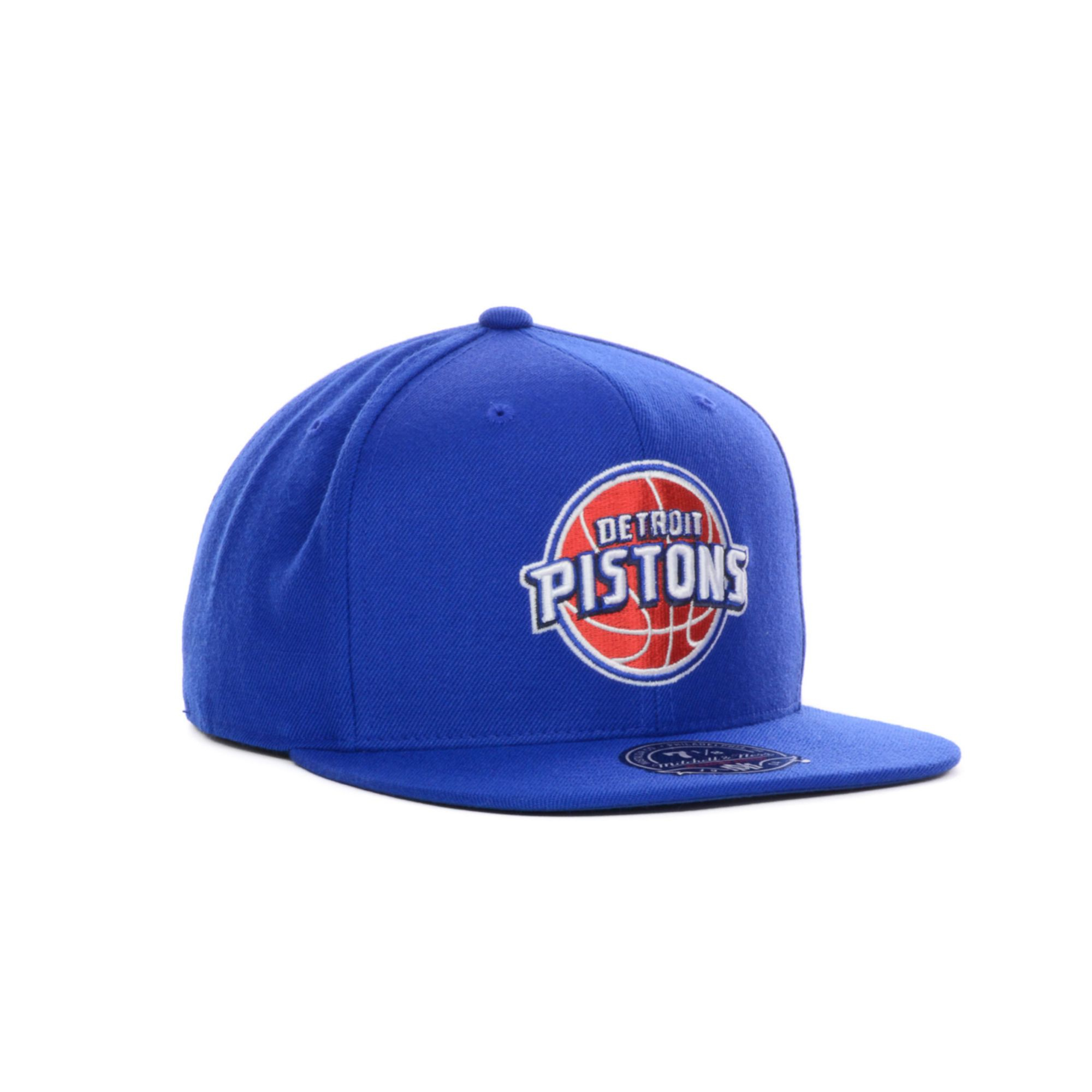 Lyst Nike Mitchell Ness Detroit Pistons Nba Current Logo Fitted Cap