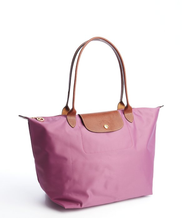 Lyst - Longchamp Lavender Nylon Le Pliage Large Shopper Tote in Purple