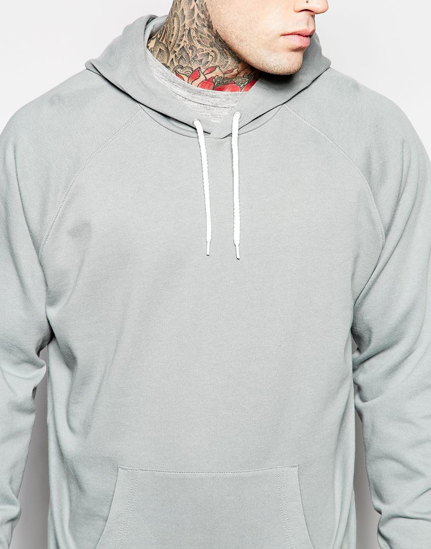 Lyst - Asos Oversized Hoodie In Grey in Gray for Men