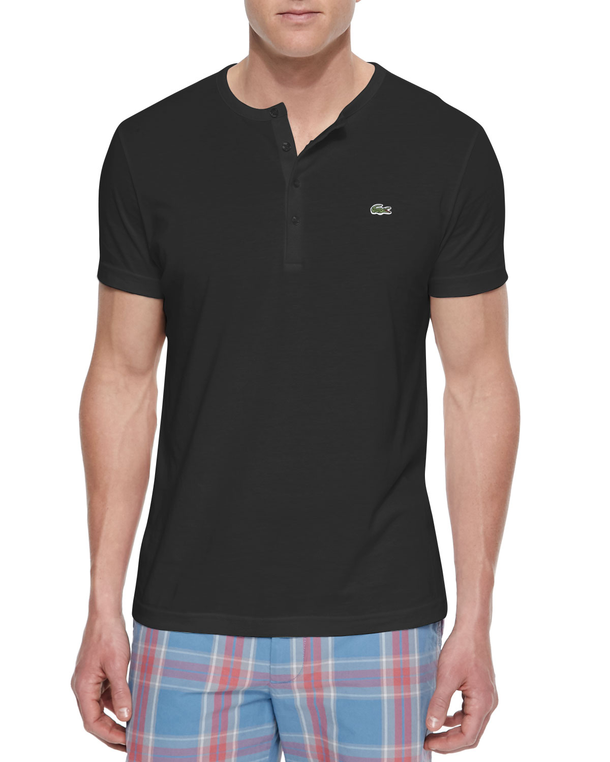 lacoste henley t shirt