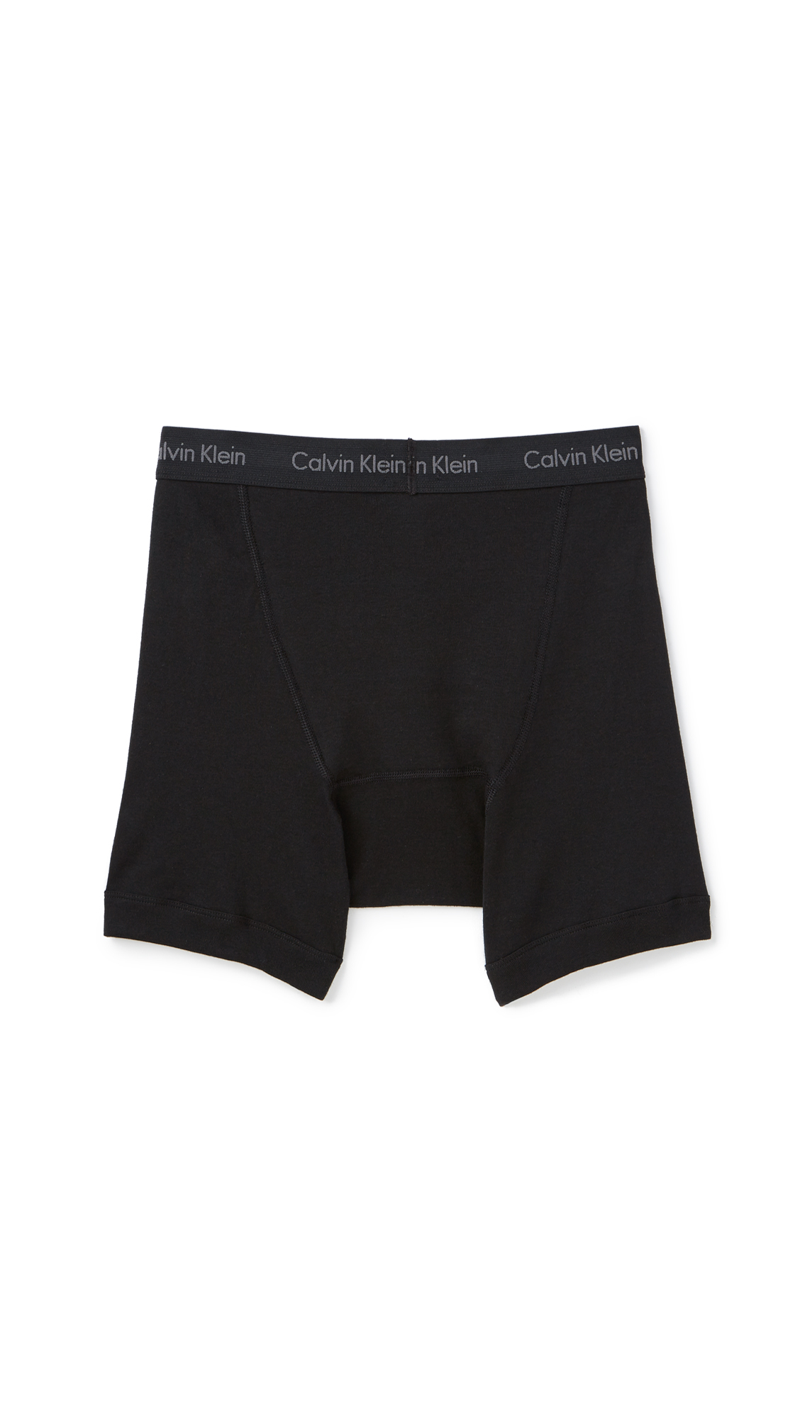 Calvin klein Cotton Classic 3 Pack Button Fly Boxer Briefs in Black for ...