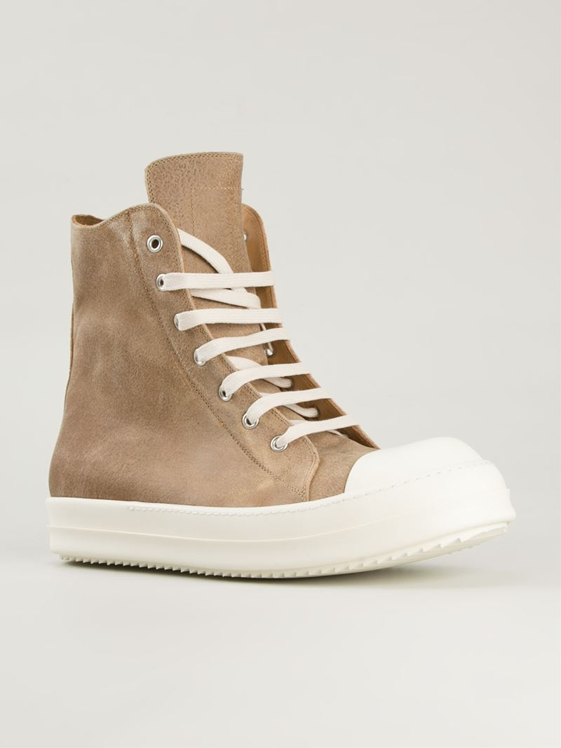 brown high top sneaker