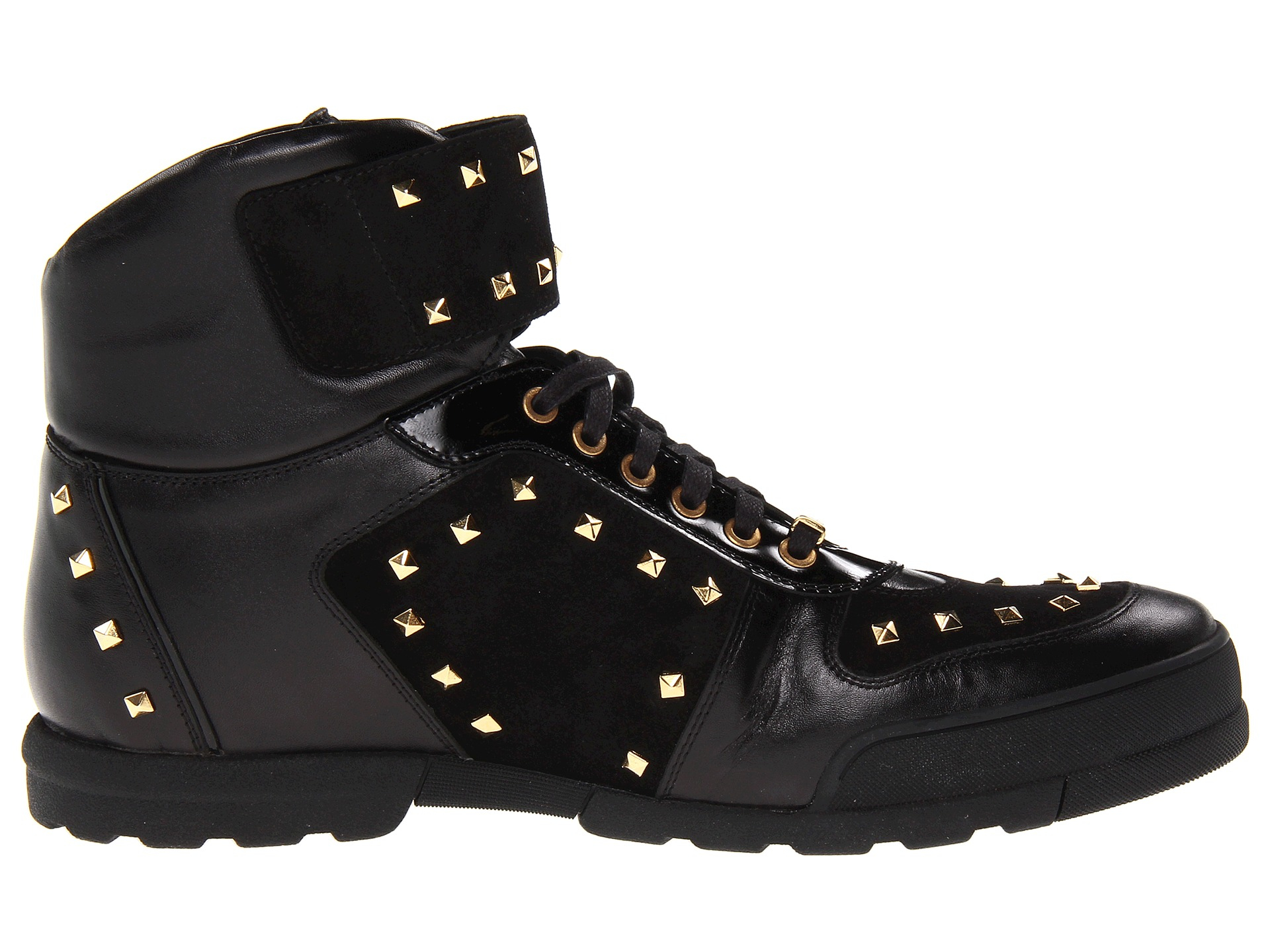 Versace Studded Boot in Black for Men | Lyst