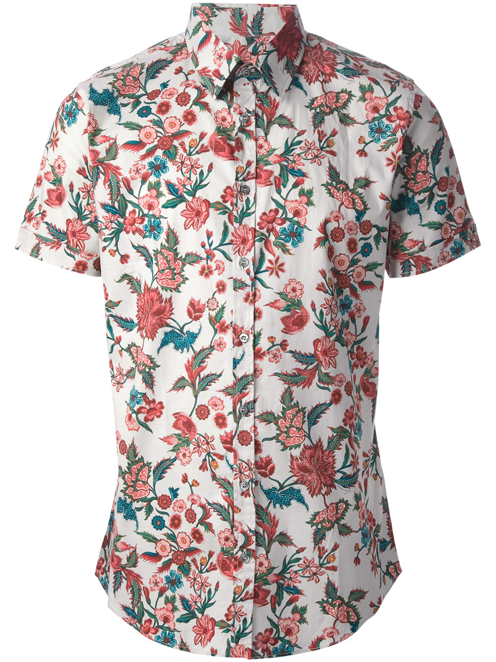 floral dress shirt with tie