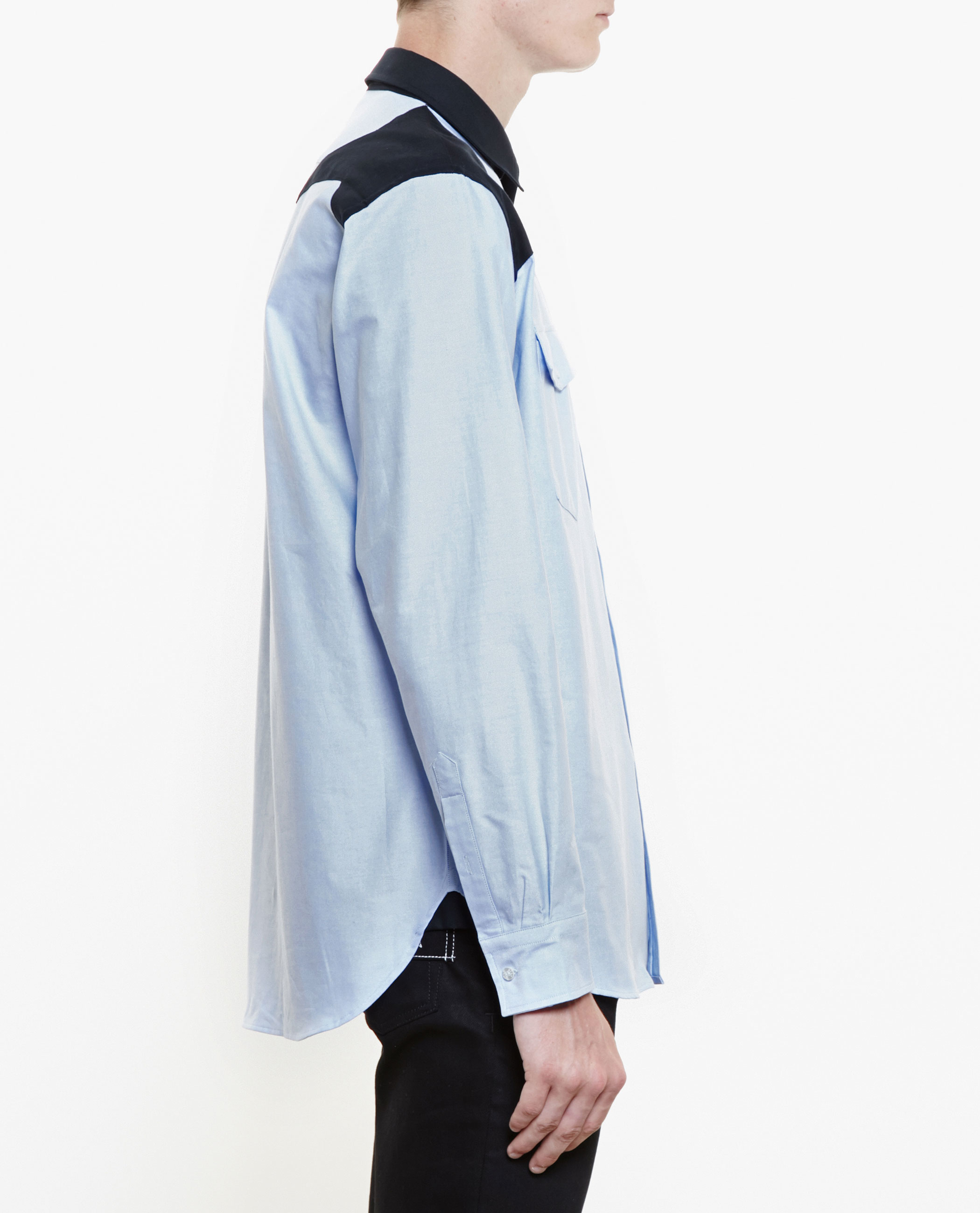 Msgm Western Yoke Shirt in Black for Men Lyst