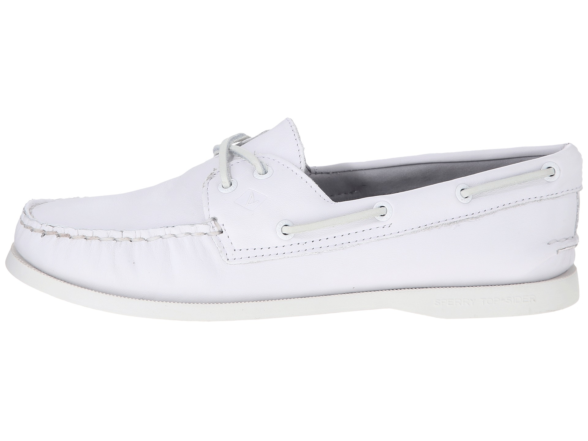 sperry top sider white leather