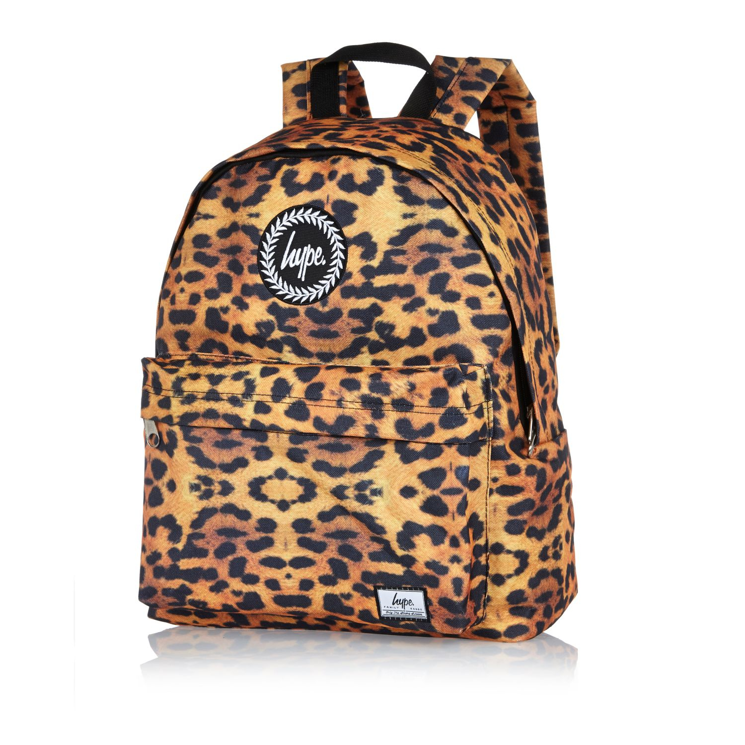 River Island Orange Hype Animal Print Backpack in Animal (orange) | Lyst